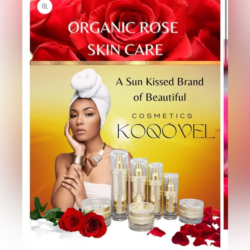 Organic Rose Skin Care Full Set KOQODEL Wkin Care
